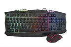 Kit Teclado y Mouse Gamer Naceb Technology NA-617, USB, Negro