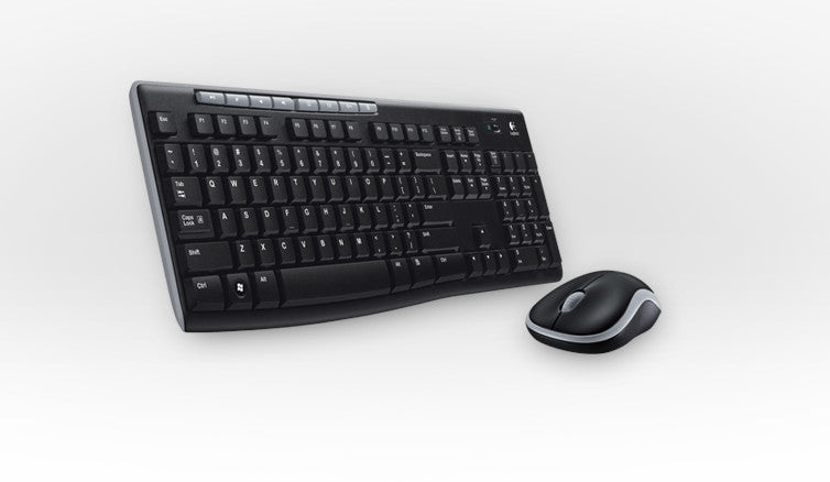 Kit Teclado y Mouse LOGITECH MK270, Negro