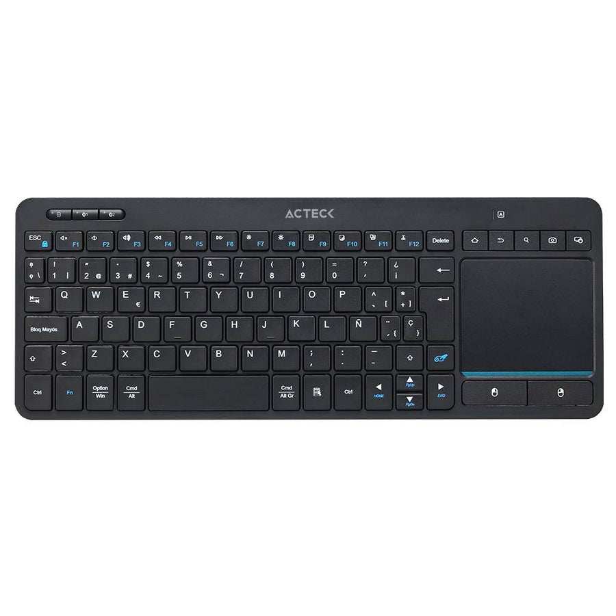 Teclado ACTECK TI707 Inalámbrico, 2.4 MHz/Bluetooth, Negro