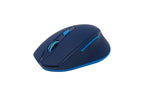 Mouse Naceb Technology NA-0119A Inalámbrico, 1200 - 2400 DPI, 6 Botones, Azul