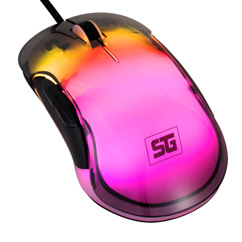 Mouse Gamer VORAGO MO-505, 7200 DPI, USB, Negro