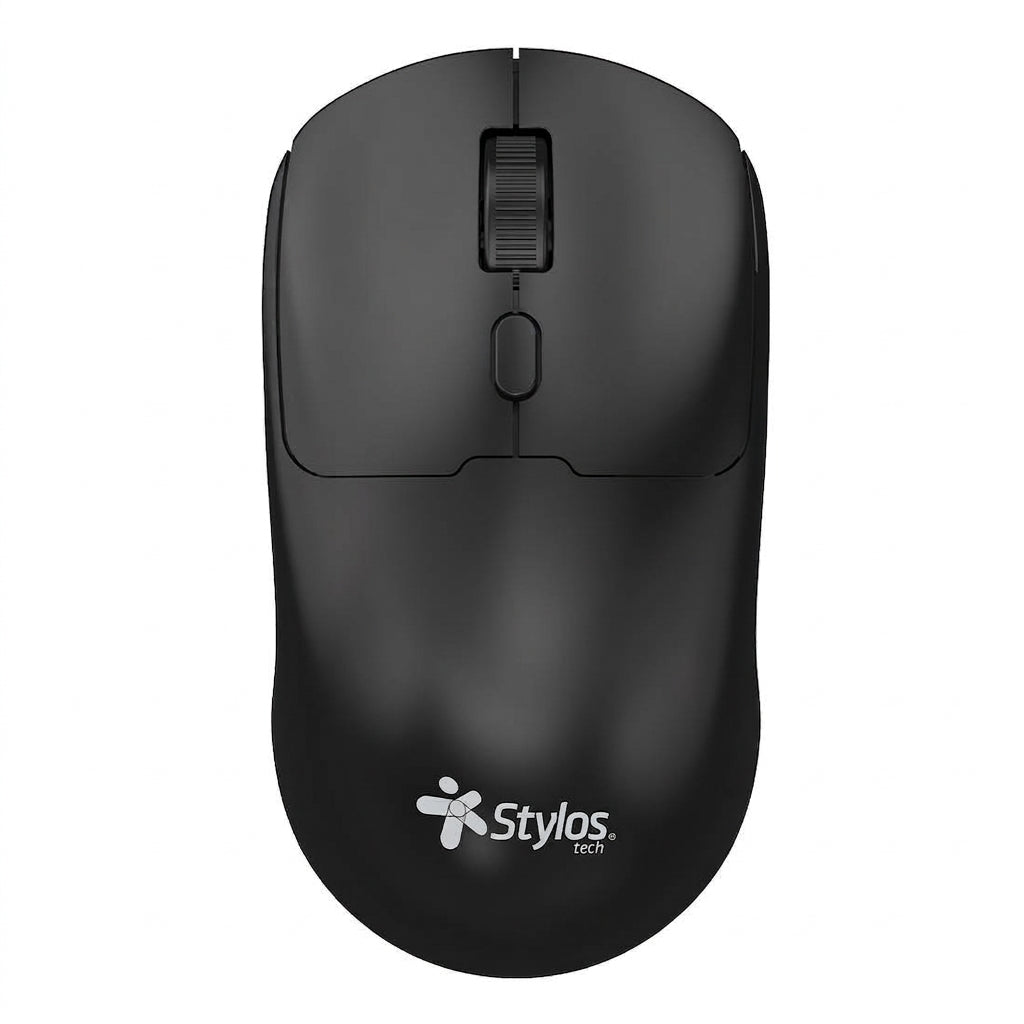 Mouse Stylos STPMOI7B Inalámbrico Recargable, 1600 DPI, USB Nano 2.4GHz, Negro