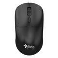 Mouse Stylos STPMOI7B Inalámbrico Recargable, 1600 DPI, USB Nano 2.4GHz, Negro