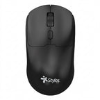 Mouse Stylos STPMOI7B Inalámbrico Recargable, 1600 DPI, USB Nano 2.4GHz, Negro