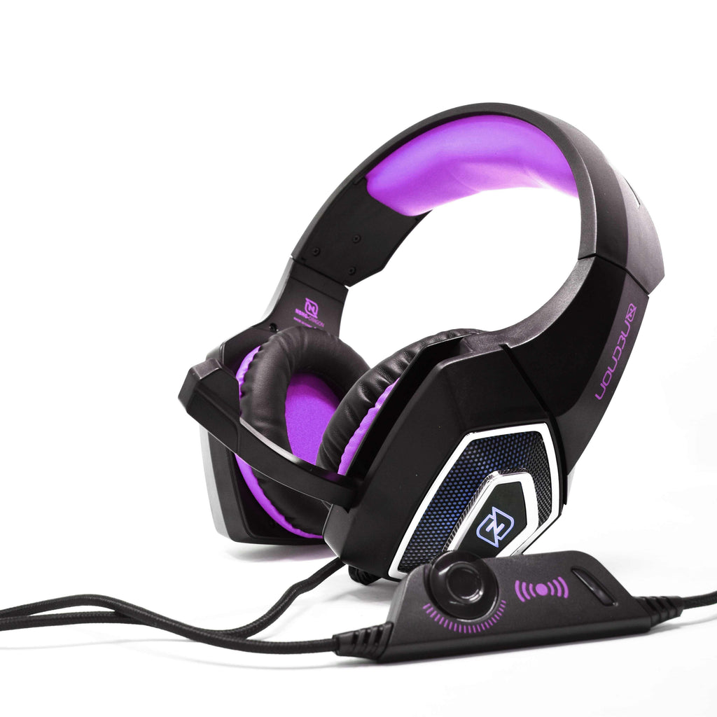 Headset Gamer NECNON NBHG-DRAGON LED, 3.5mm/USB, Rosa