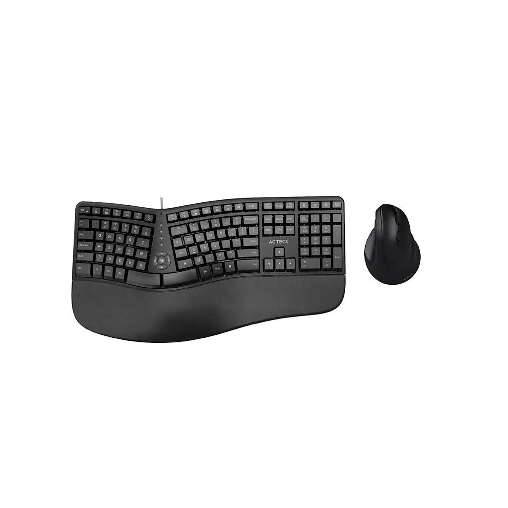 Kit Teclado y Mouse ACTECK AC-936248, USB-C, Negro