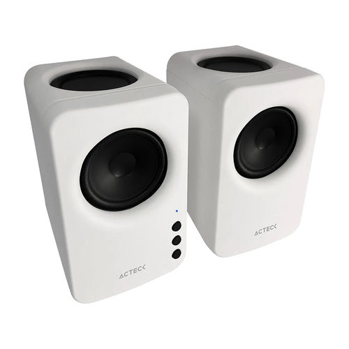Bocinas ACTECK BS475, Bluetooth/Auxiliar, Blanco
