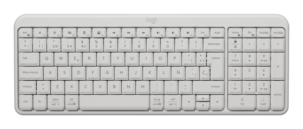 Teclado LOGITECH K250 LED, Blanco