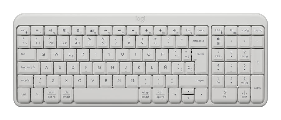 Teclado LOGITECH K250 LED, Blanco
