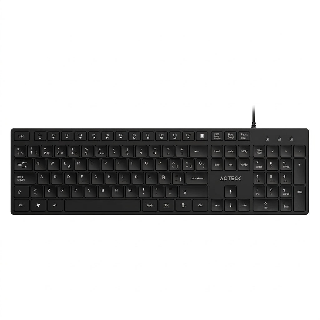 Teclado ACTECK VANTAGE AERO TA545 VA, Negro