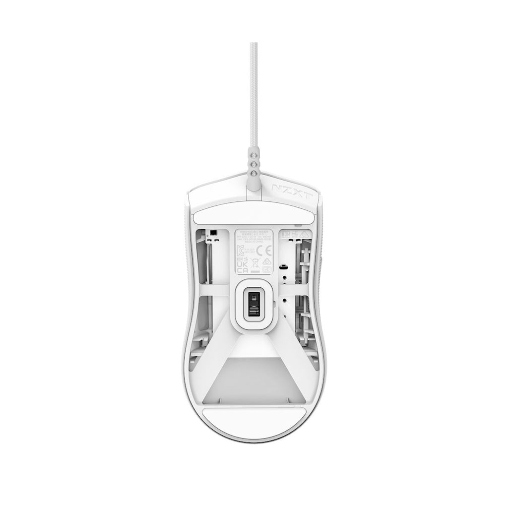 Mouse Gamer NZXT Lift 2 Symm MS-001NW-04, 26000 DPI, Blanco
