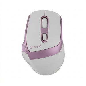 Mouse GETTTECH GGM-STDBW-01-PK, Inalámbrico, 7200 DPI, Rosa