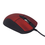 Mouse Naceb Technology NA-0115R Curvo, Rojo