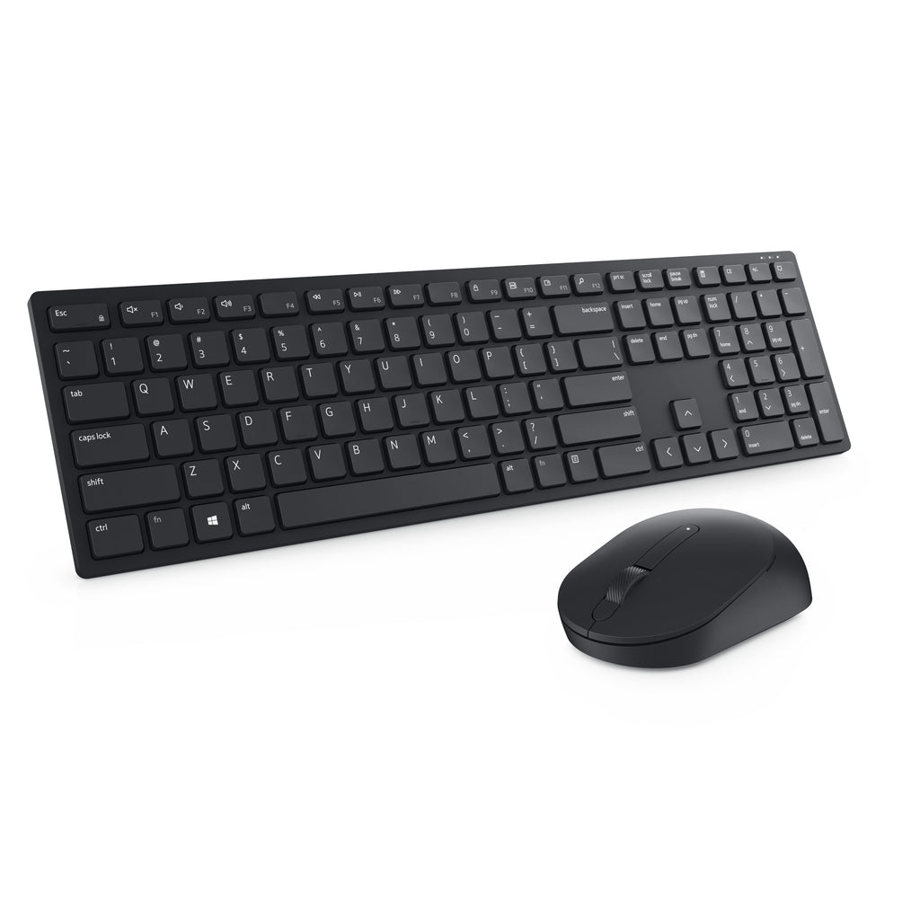 Kit Teclado y Mouse DELL KM5221WBKB-LTN TN, Negro