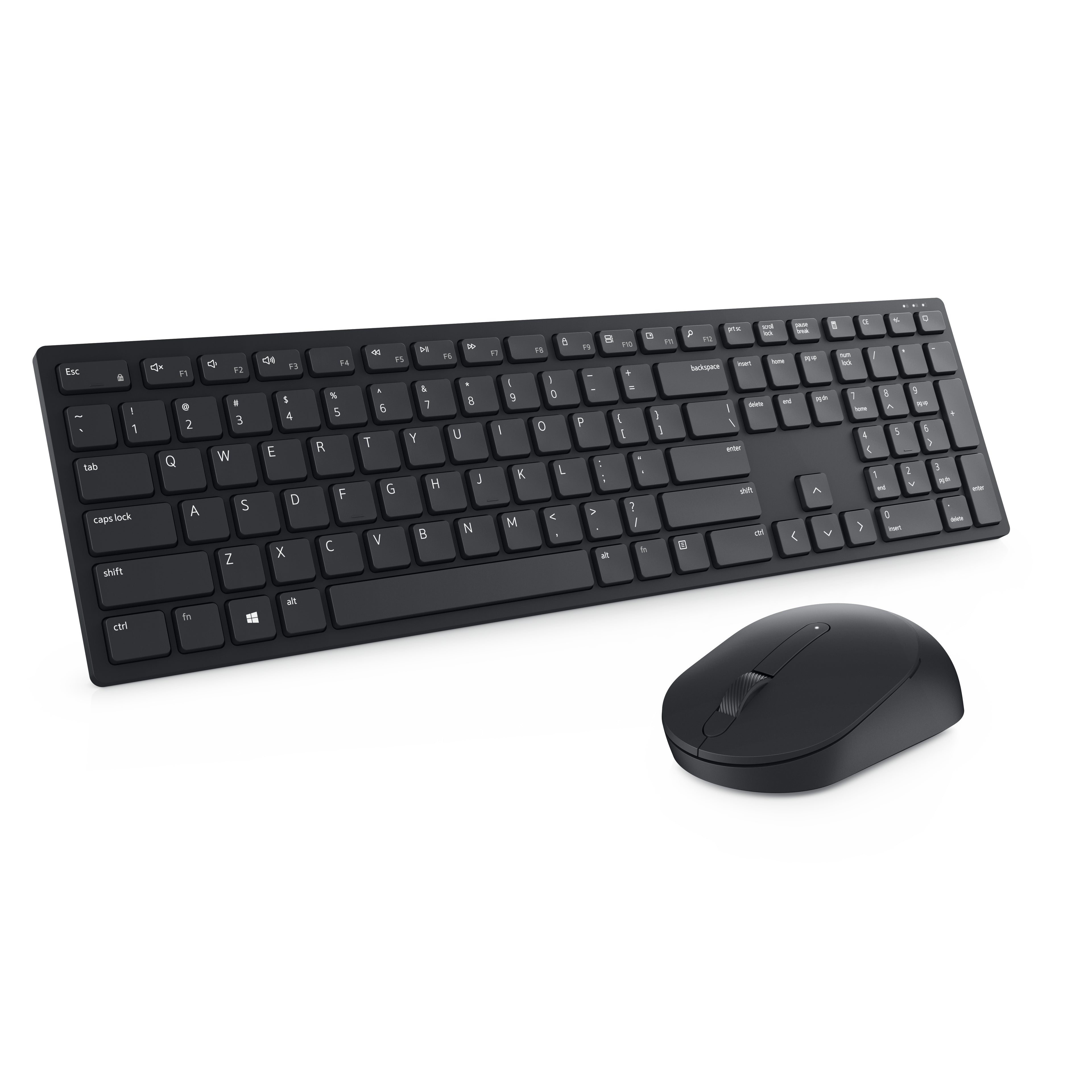 Kit Teclado y Mouse DELL KM5221WBKB-LTN TN, Negro