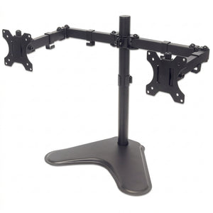 Soporte para Monitor MANHATTAN Movimiento con brazos de doble articulación 13", 100 x 100, Negro