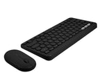 Kit Teclado y Mouse PERFECT CHOICE PC-201397, Inalámbrico Bluetooth Dual 2.4GHz, Negro