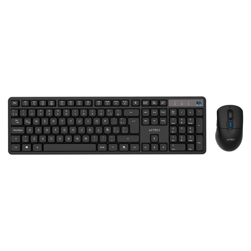 Kit Teclado y Mouse ACTECK CREATOR SILENT PRO M474 Inalámbrico, Negro