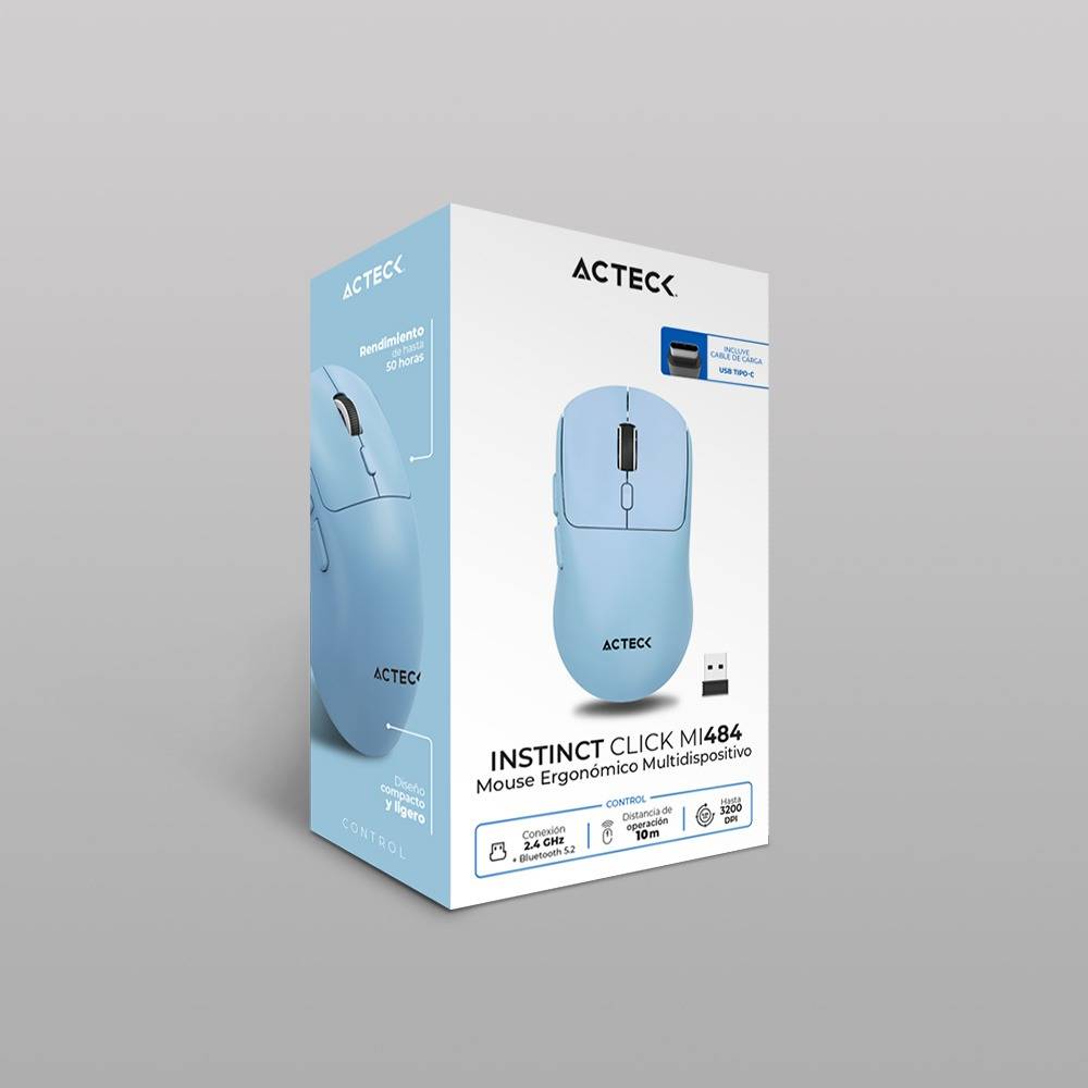 Mouse ACTECK Instinct Click MI484, Azul