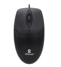 Mouse BROBOTIX 497202 Óptico, Alámbrico, USB, Negro