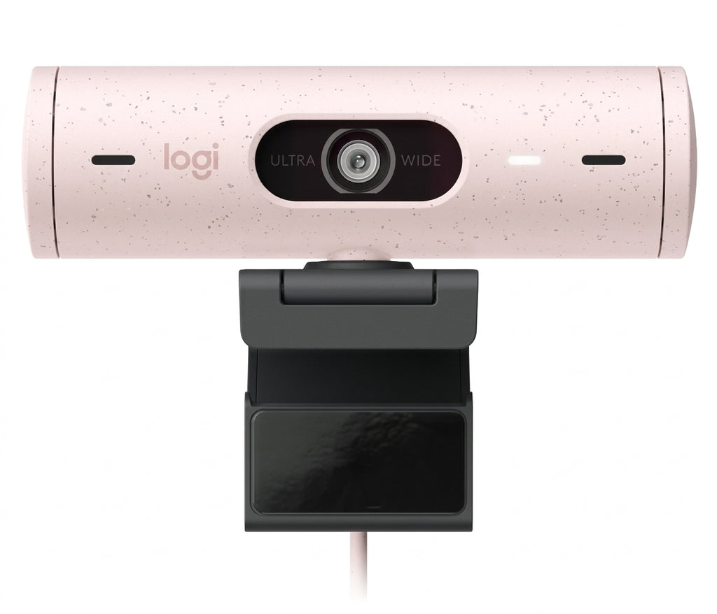 Webcam LOGITECH BRIO 500 LED, Full HD (1920 x 1080), USB-C, Rosa