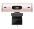 Webcam LOGITECH BRIO 500 LED, Full HD (1920 x 1080), USB-C, Rosa