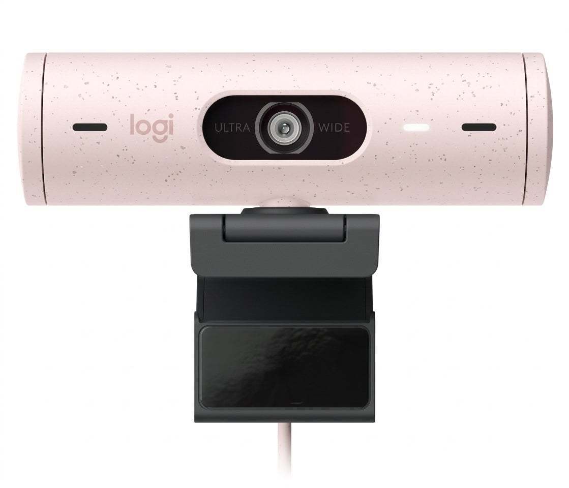 Webcam LOGITECH BRIO 500 LED, Full HD (1920 x 1080), USB-C, Rosa