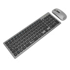 Kit Teclado y Mouse Stylos STPKTM6G Membrana Inalámbrico, USB Nano, Gris