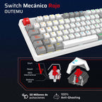 Teclado Gamer Balam Rush GK990, Blanco