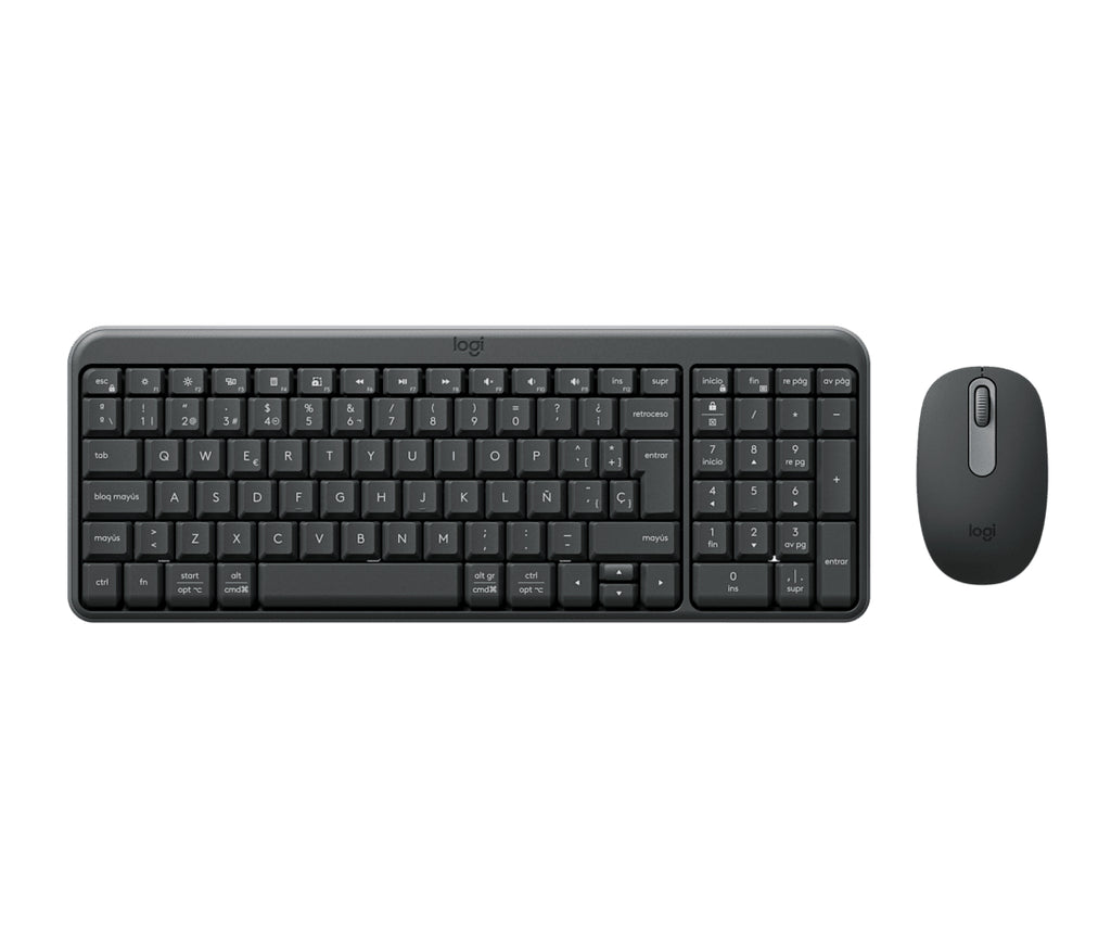 Kit Teclado y Mouse LOGITECH MK250 920-013513 LED, Negro