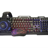 Kit Teclado y Mouse Gamer Naceb Gaming NA-0925, Alámbrico, USB, 2400 DPI