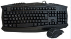 Kit Teclado y Mouse Gamer Naceb Technology NA-617, USB, Negro