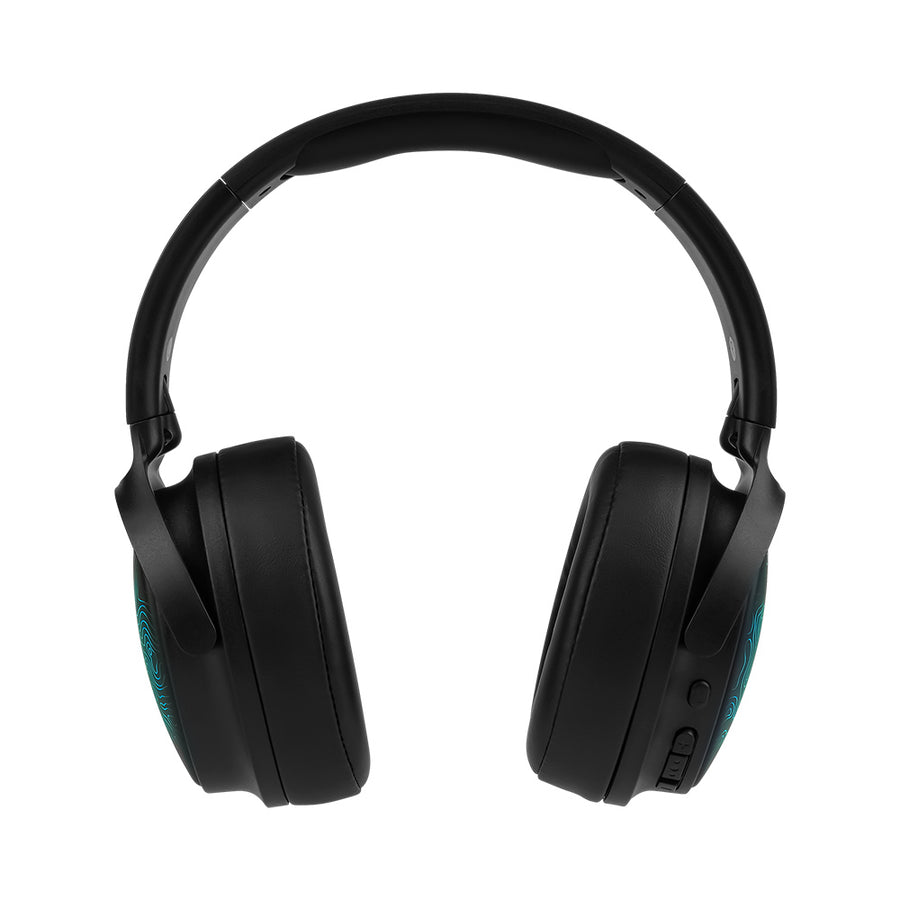 Headset VORAGO HPB-401 LED, Bluetooth 5.3/micro SD/3.5MM, Negro/LED