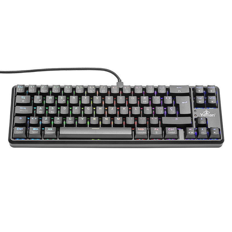 Teclado Gamer Yeyian YTM-28210B LED, USB, RGB