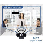 Webcam BROBOTIX 651312, 1920 x 1080 Full HD, USB, Negro