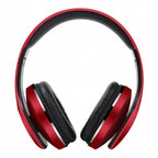 Audífonos NACEB NA-0307R Curvo, Diadema, Micrófono, Bluetooth, Plegable, Rojo