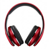 Audífonos NACEB NA-0307R Curvo, Diadema, Micrófono, Bluetooth, Plegable, Rojo