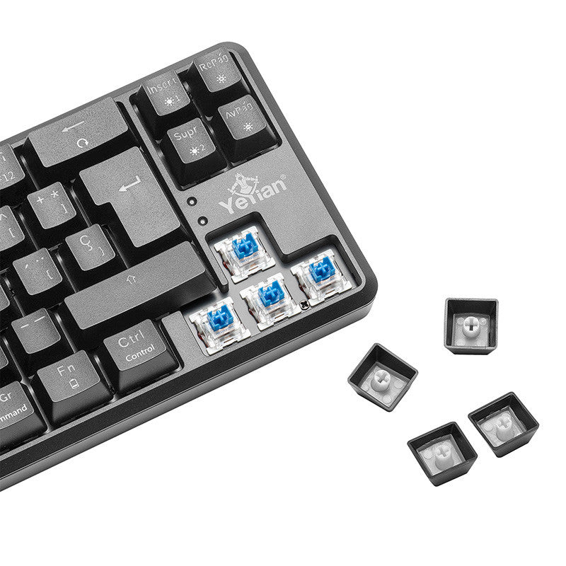 Teclado Gamer Yeyian YTM-28210B LED, USB, RGB