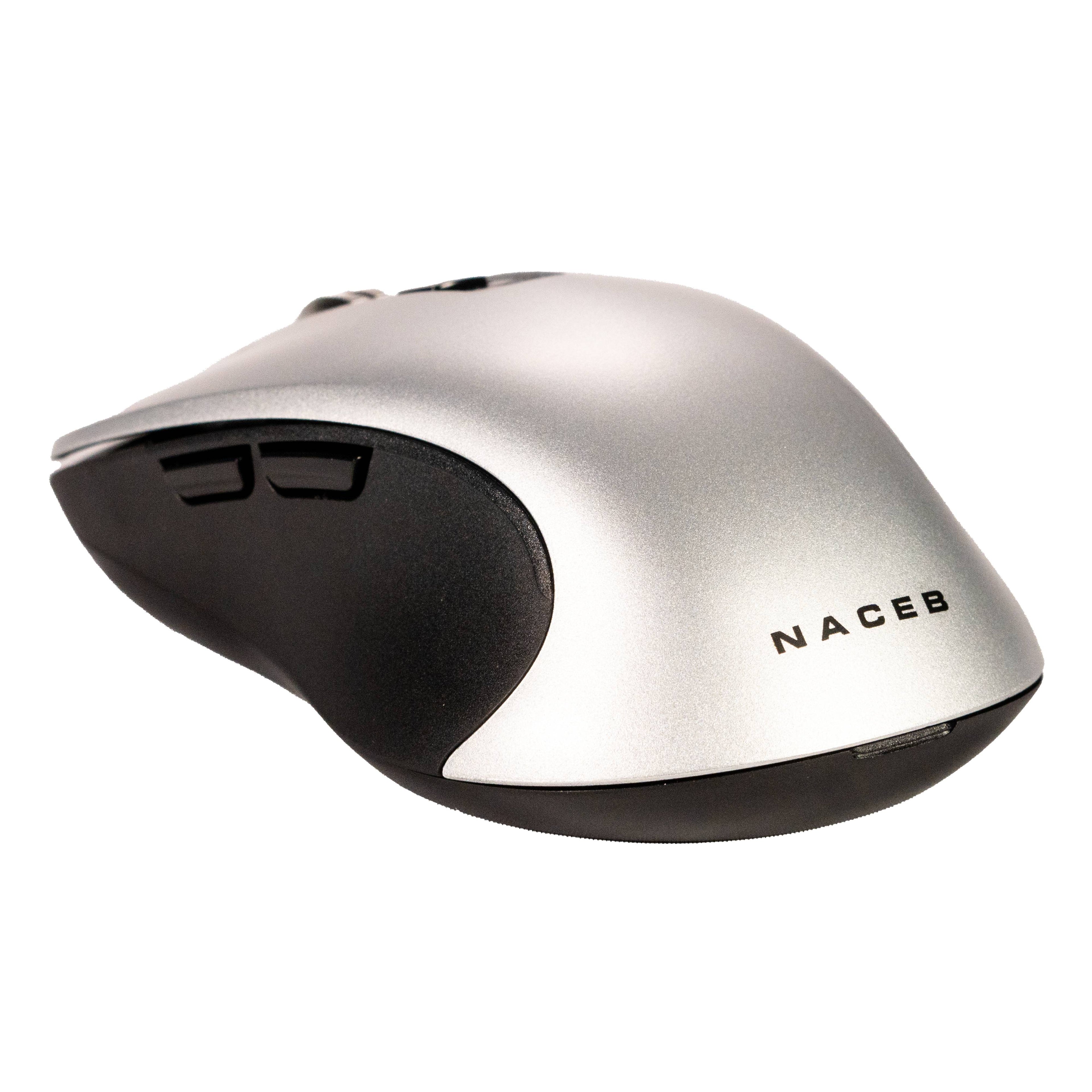 Mouse Naceb Technology NA-0132G, Plata