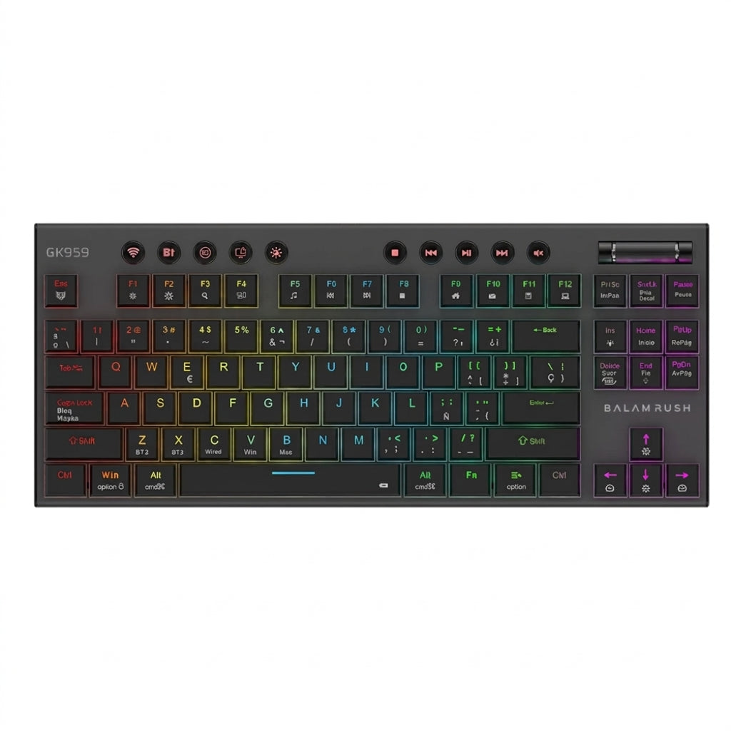 Teclado Gamer Balam Rush GK959, Negro
