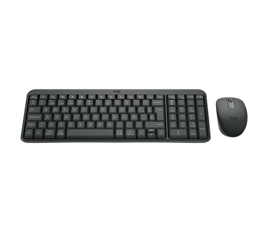 Kit Teclado y Mouse LOGITECH MK250 920-013513 LED, Negro