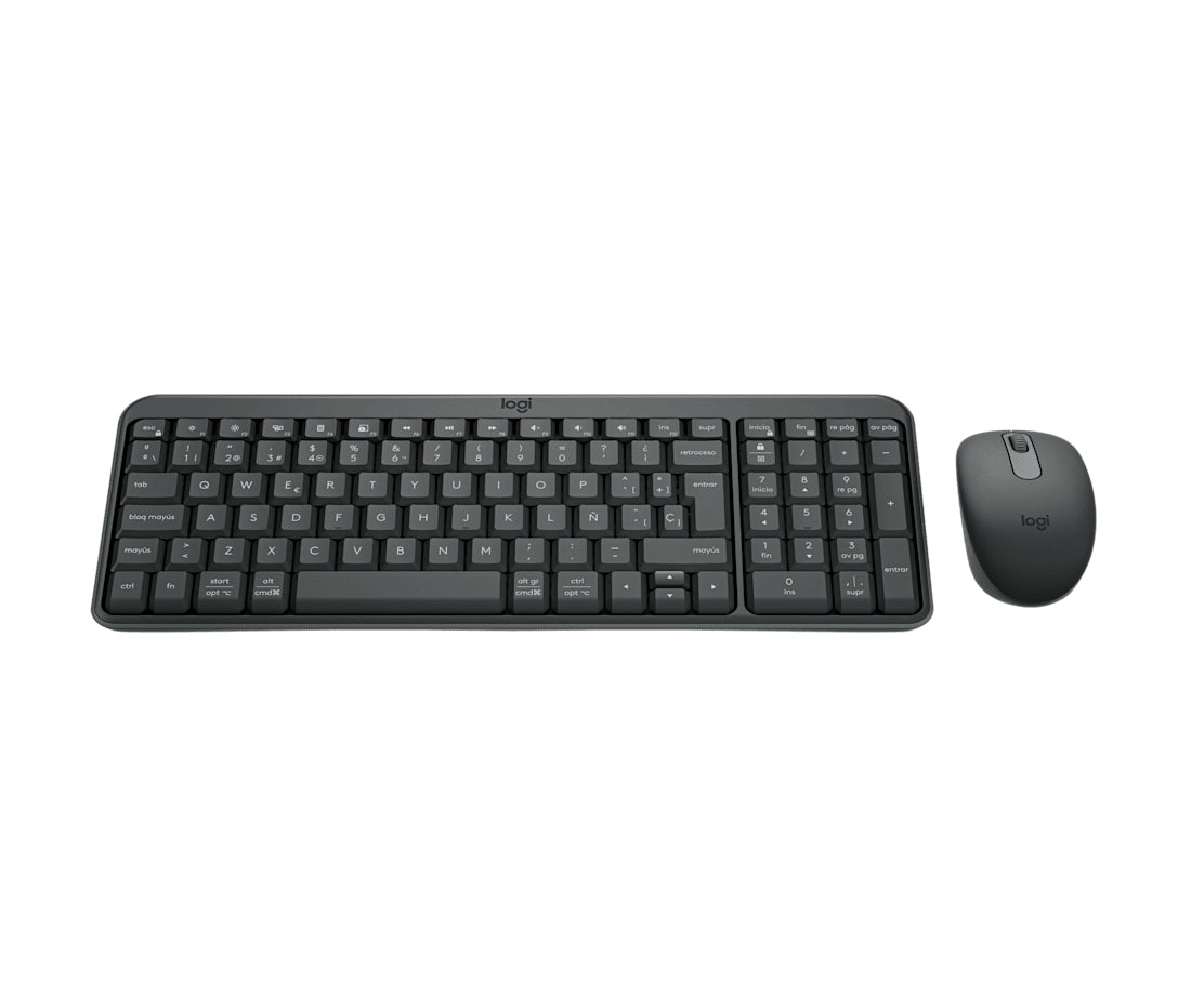 Kit Teclado y Mouse LOGITECH MK250 920-013513 LED, Negro