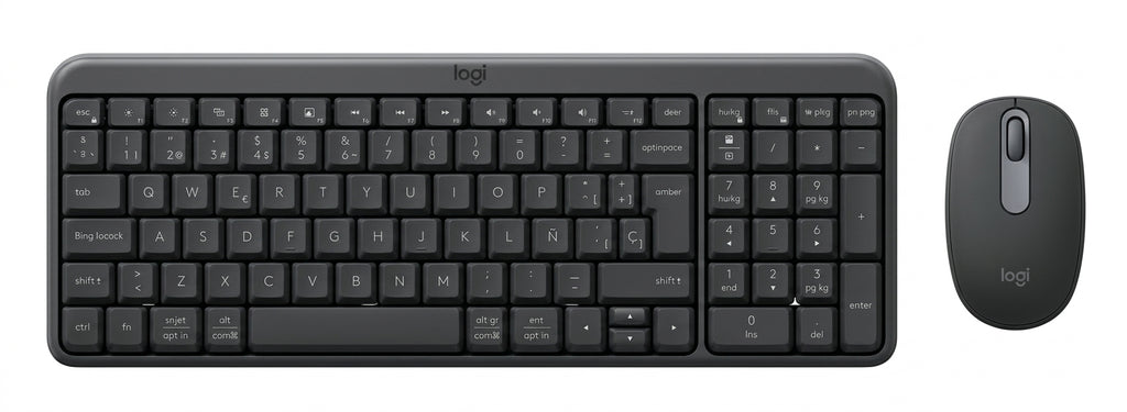 Kit Teclado y Mouse LOGITECH MK250 LED, Blanco
