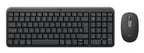 Kit Teclado y Mouse LOGITECH MK250 LED, Blanco