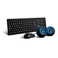 Kit Teclado y Mouse VORAGO Kms-104, 105 teclas, 1000 DPI, Negro